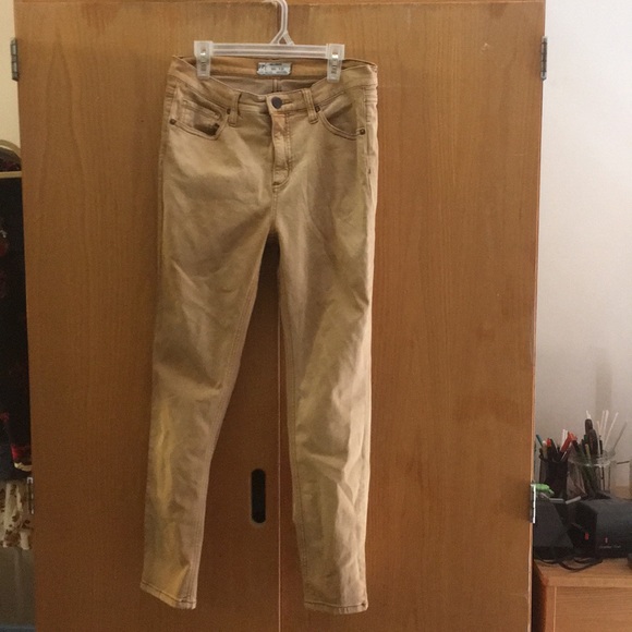 Free People Brown/Gold Jegging High-waisted 27 - Picture 2 of 4